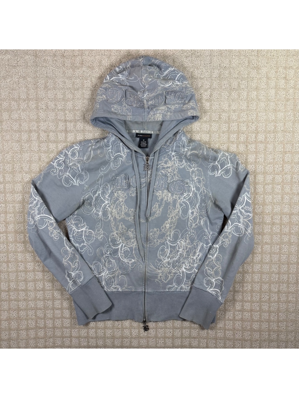 Y2K BCBG Maxazria Zip Up Hoodie Medium